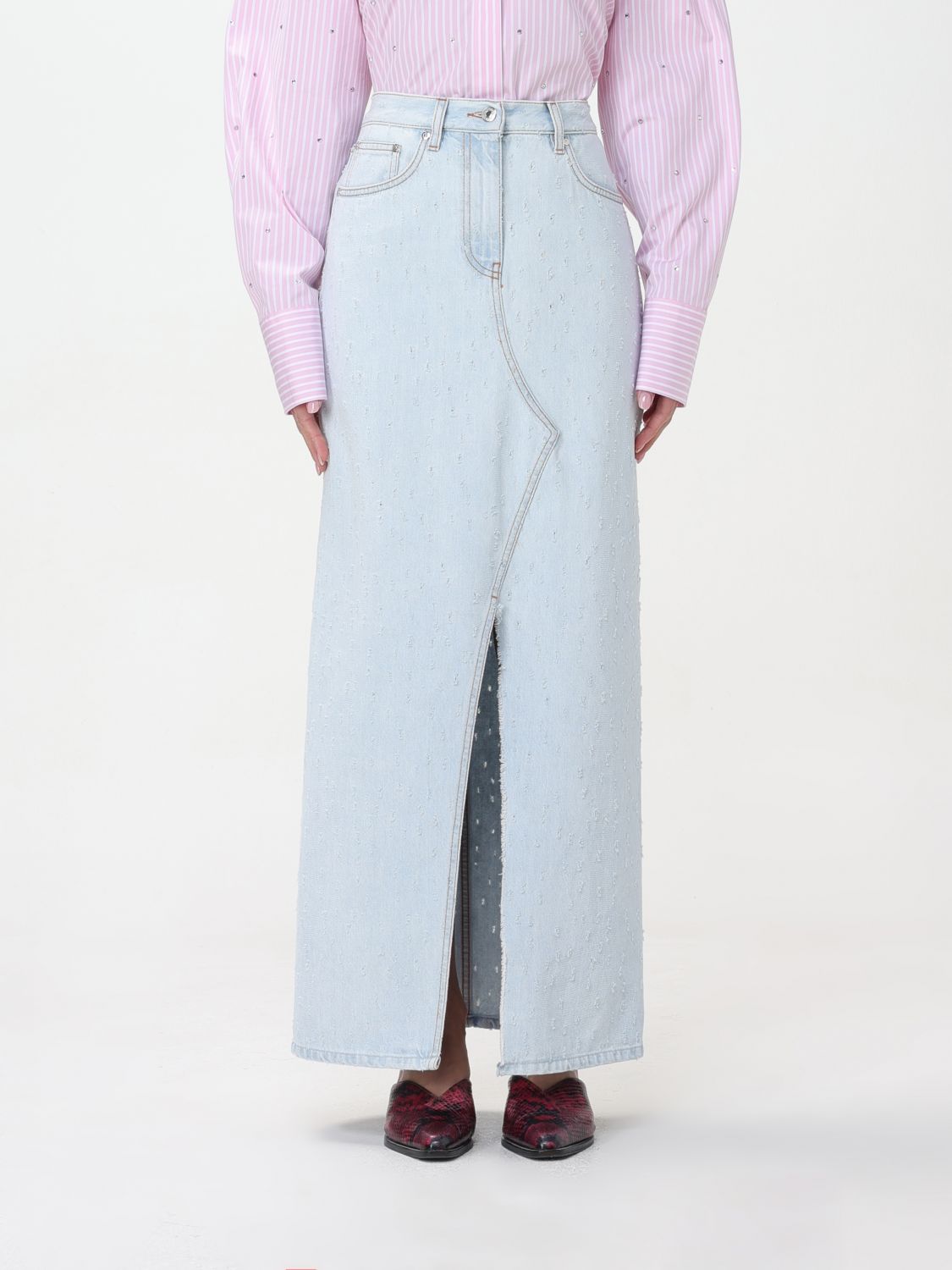 Msgm Skirt MSGM Woman colour Denim