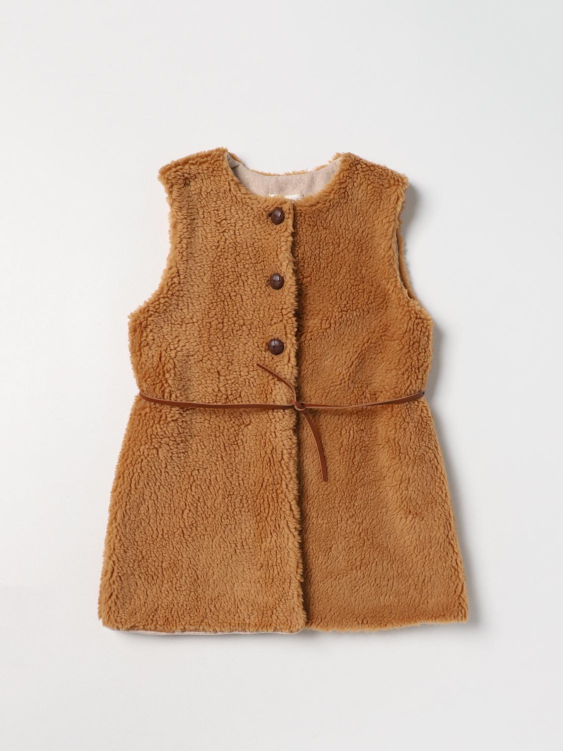 Zhoe & Tobiah Waistcoat ZHOE & TOBIAH Kids colour Brown