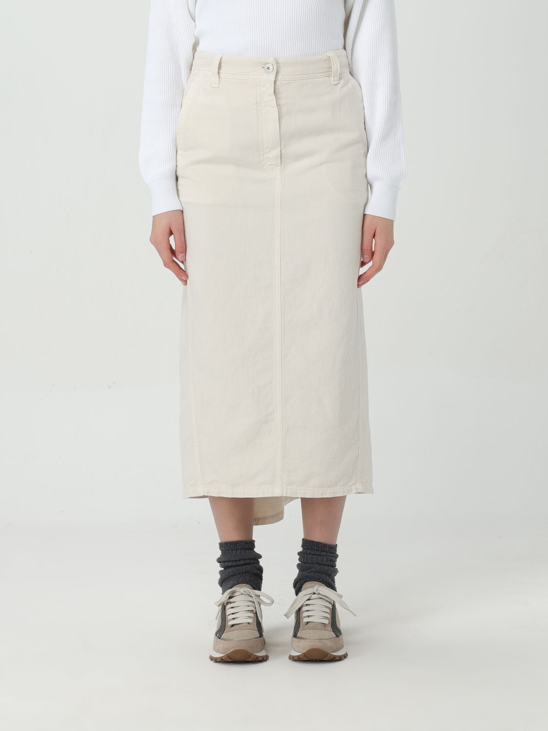 Brunello Cucinelli Skirt BRUNELLO CUCINELLI Woman colour White