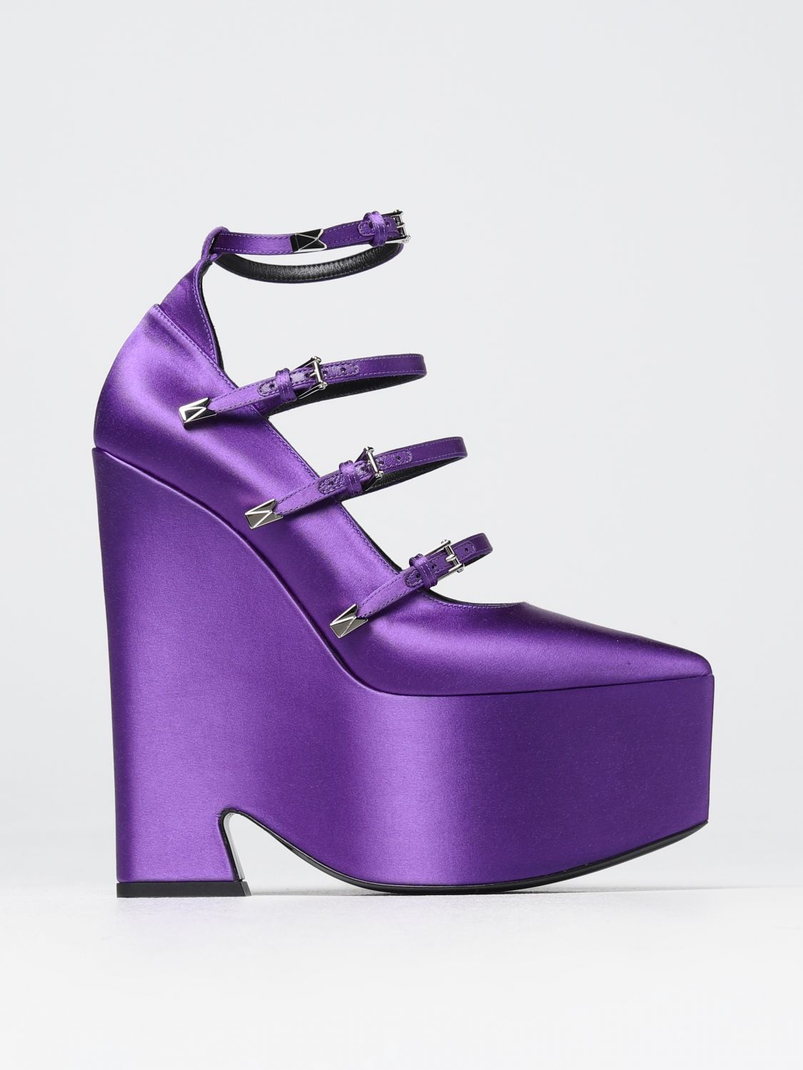 Versace Wedge Shoes VERSACE Woman colour Violet