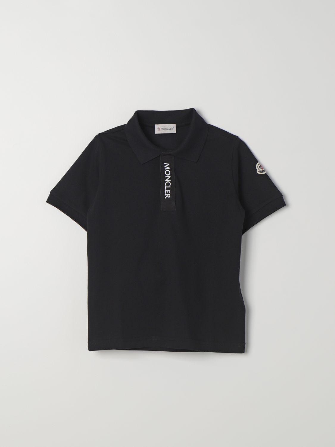 Moncler Polo Shirt MONCLER Kids colour Black