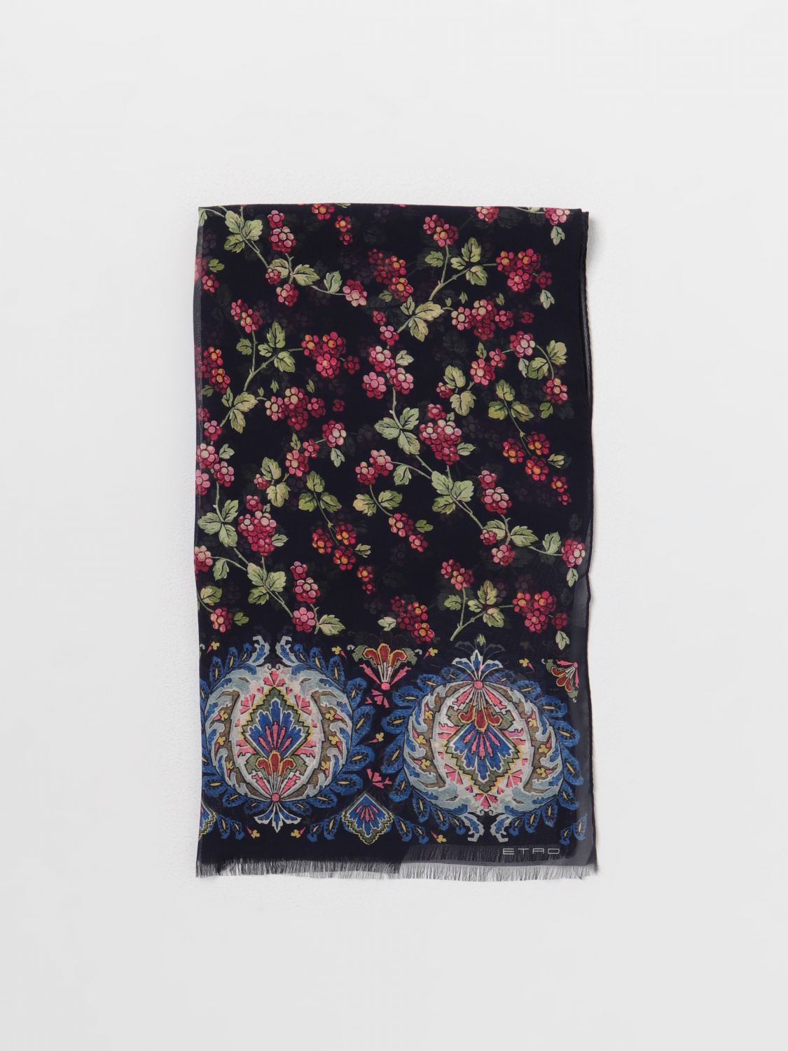 Etro Scarf ETRO Woman colour Blue