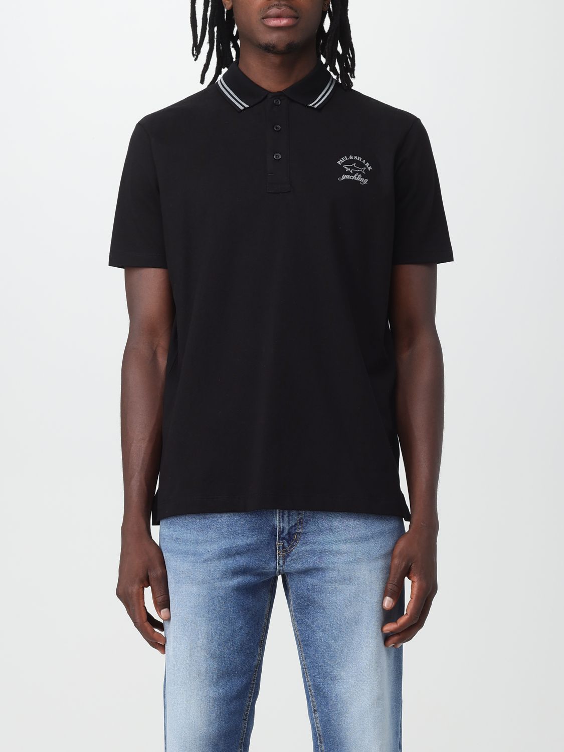 Paul & Shark Polo Shirt PAUL & SHARK Men colour Black