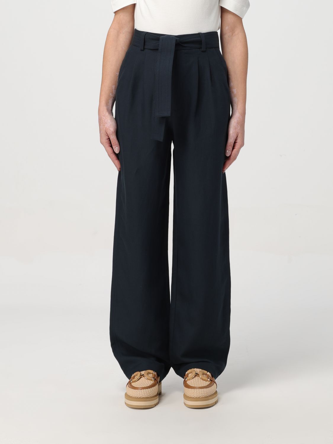 Woolrich Trousers WOOLRICH Woman colour Blue