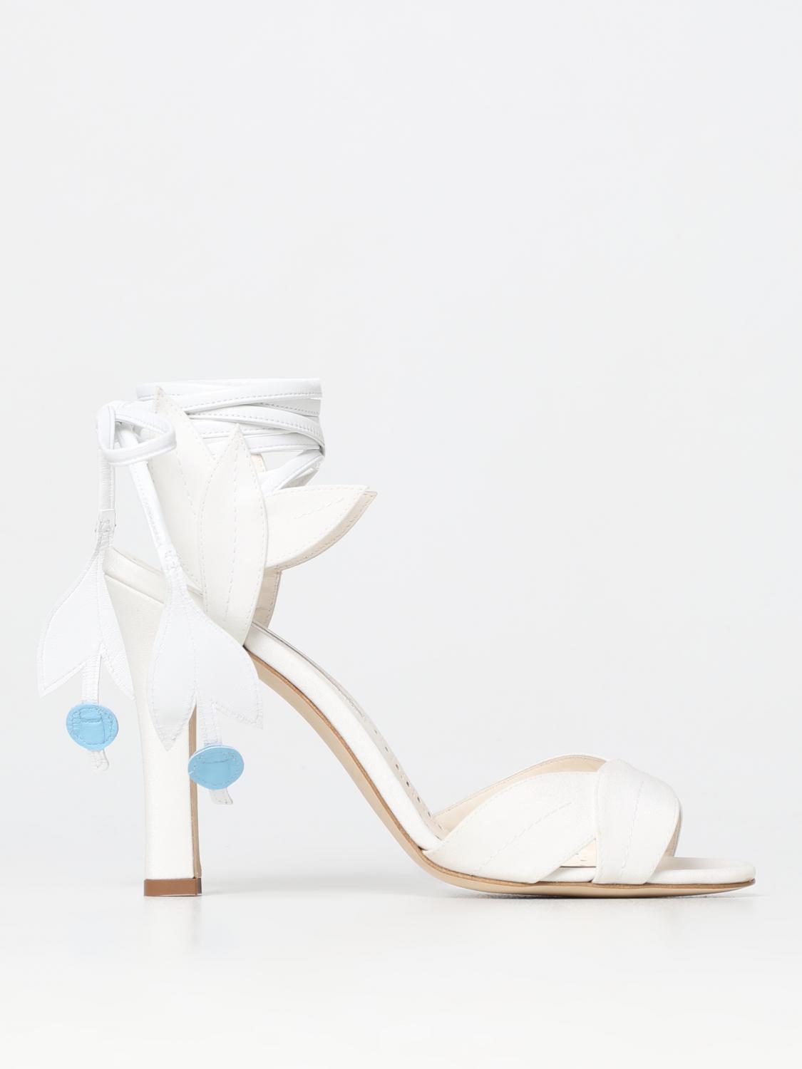 Manolo Blahnik Heeled Sandals MANOLO BLAHNIK Woman colour White