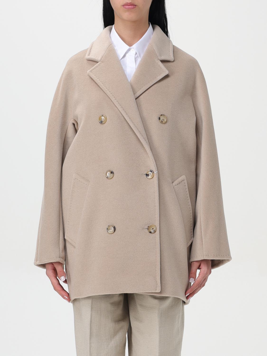 Max Mara Coat MAX MARA Woman color Beige