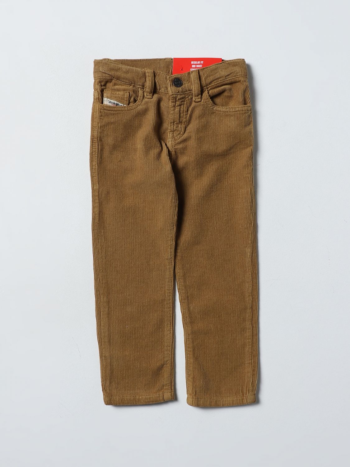 Diesel Trousers DIESEL Kids colour Mustard