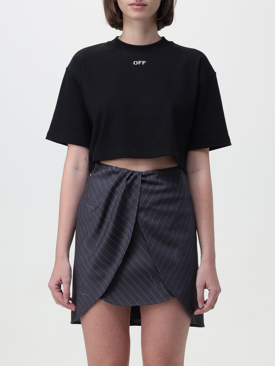 OFF-WHITE T-Shirt OFF-WHITE Woman colour Black