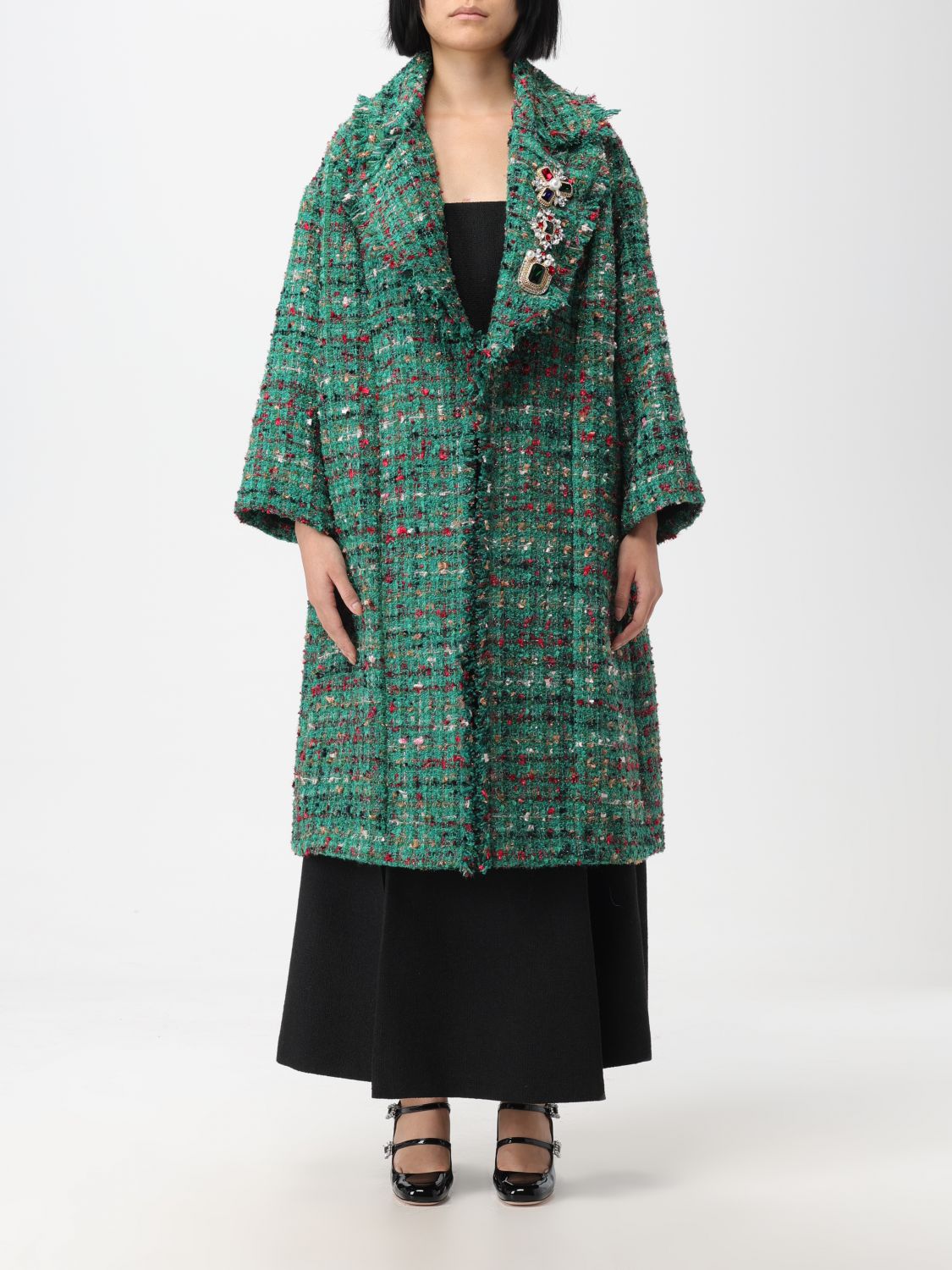 Edward Achour Paris Coat EDWARD ACHOUR PARIS Woman colour Green