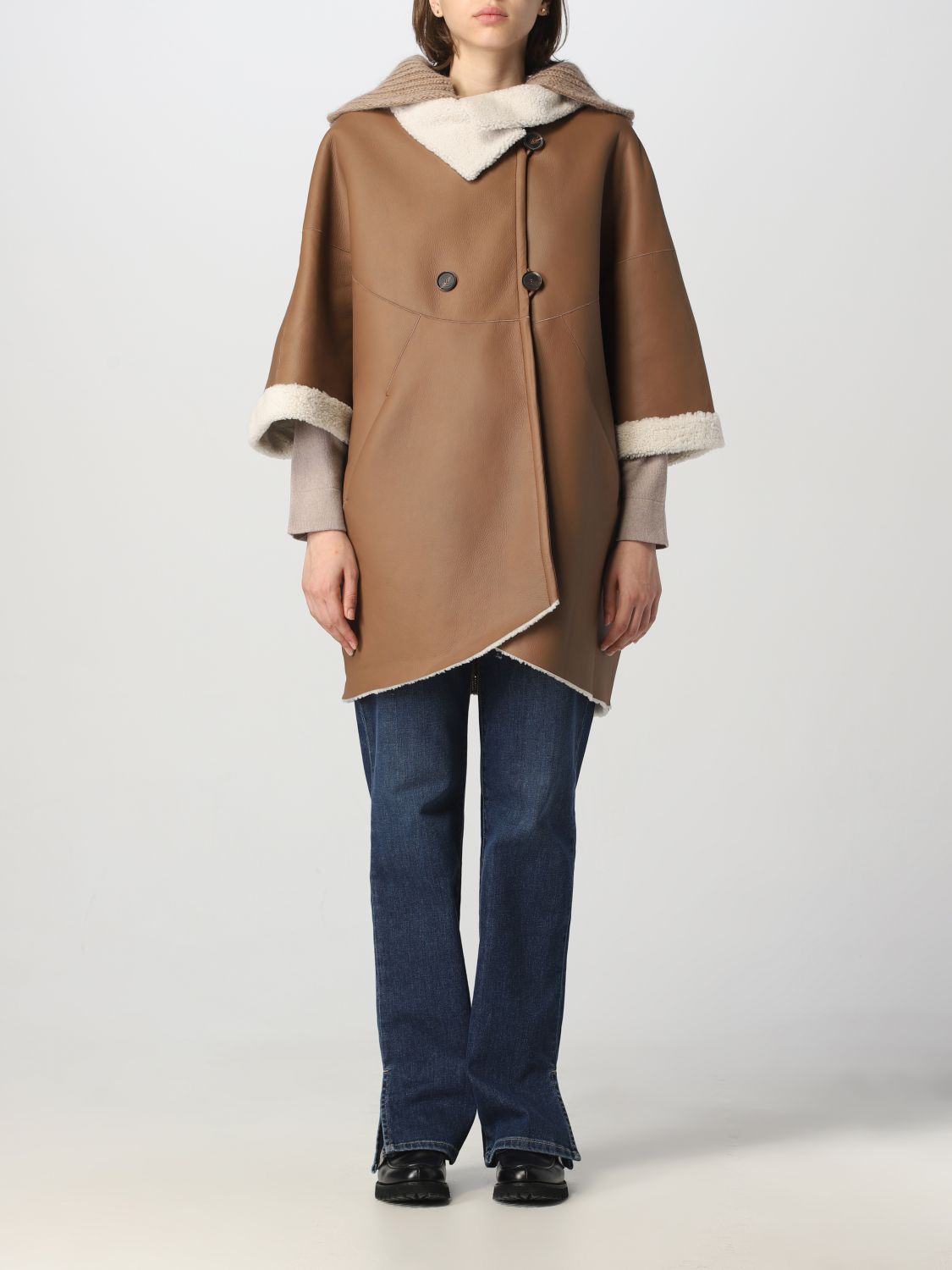 Fabiana Filippi Cloak FABIANA FILIPPI Woman colour Brown