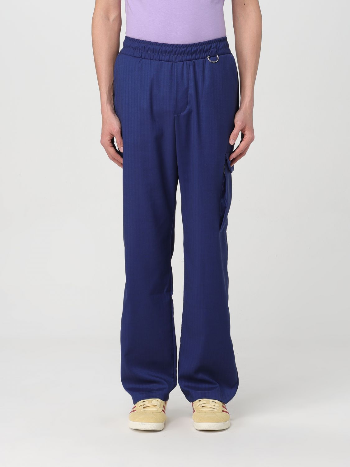 Family First Trousers FAMILY FIRST Men colour Blue
