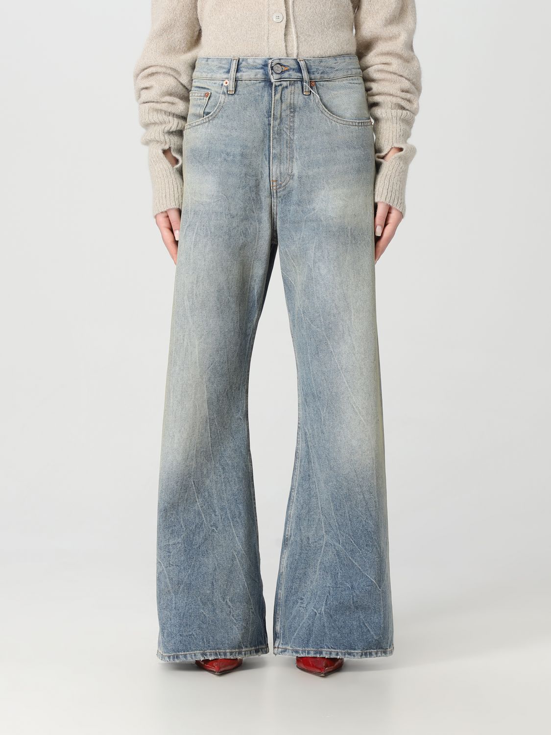 MM6 Maison Margiela Jeans MM6 MAISON MARGIELA Woman colour Blue