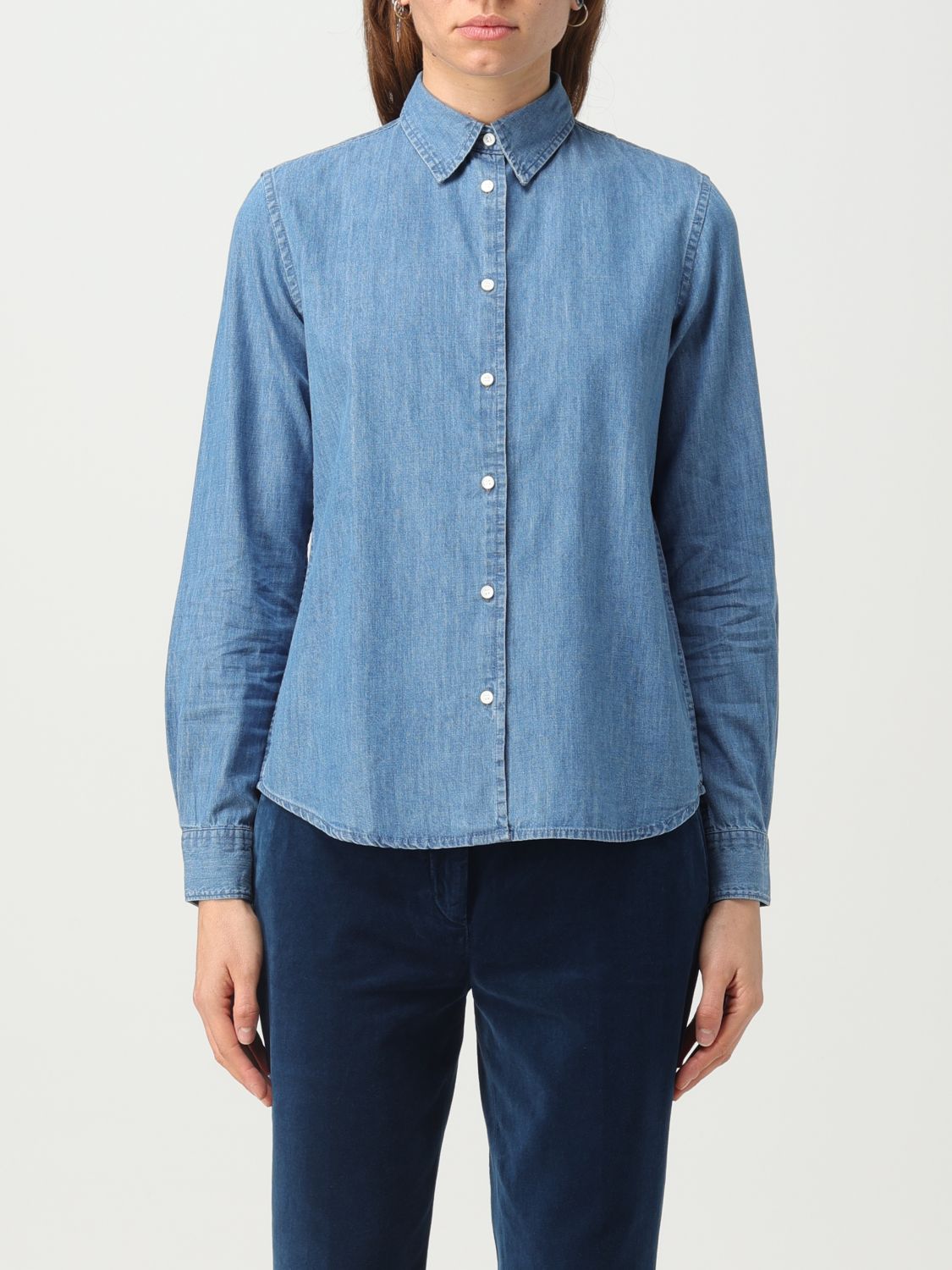 Aspesi Shirt ASPESI Woman colour Denim