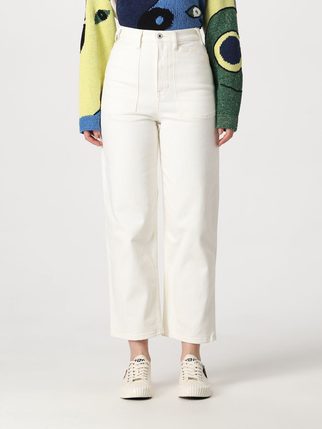 Kenzo Jeans KENZO Woman colour White