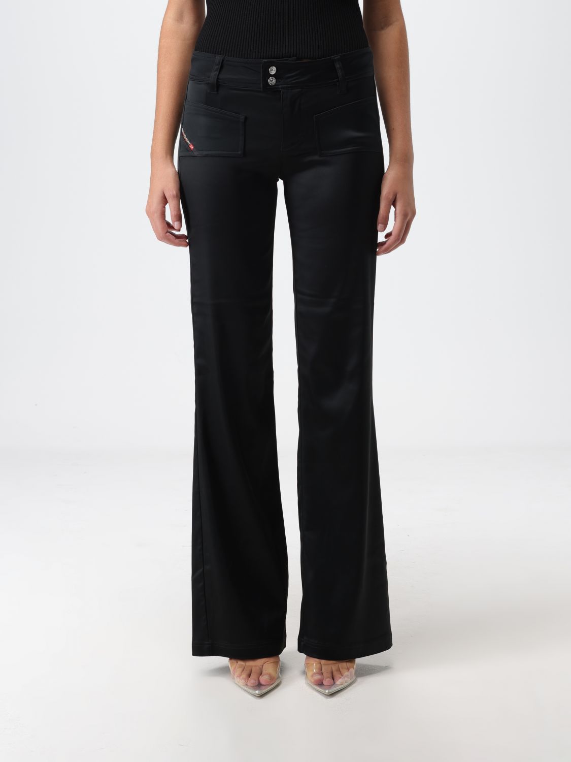 Diesel Trousers DIESEL Woman colour Black