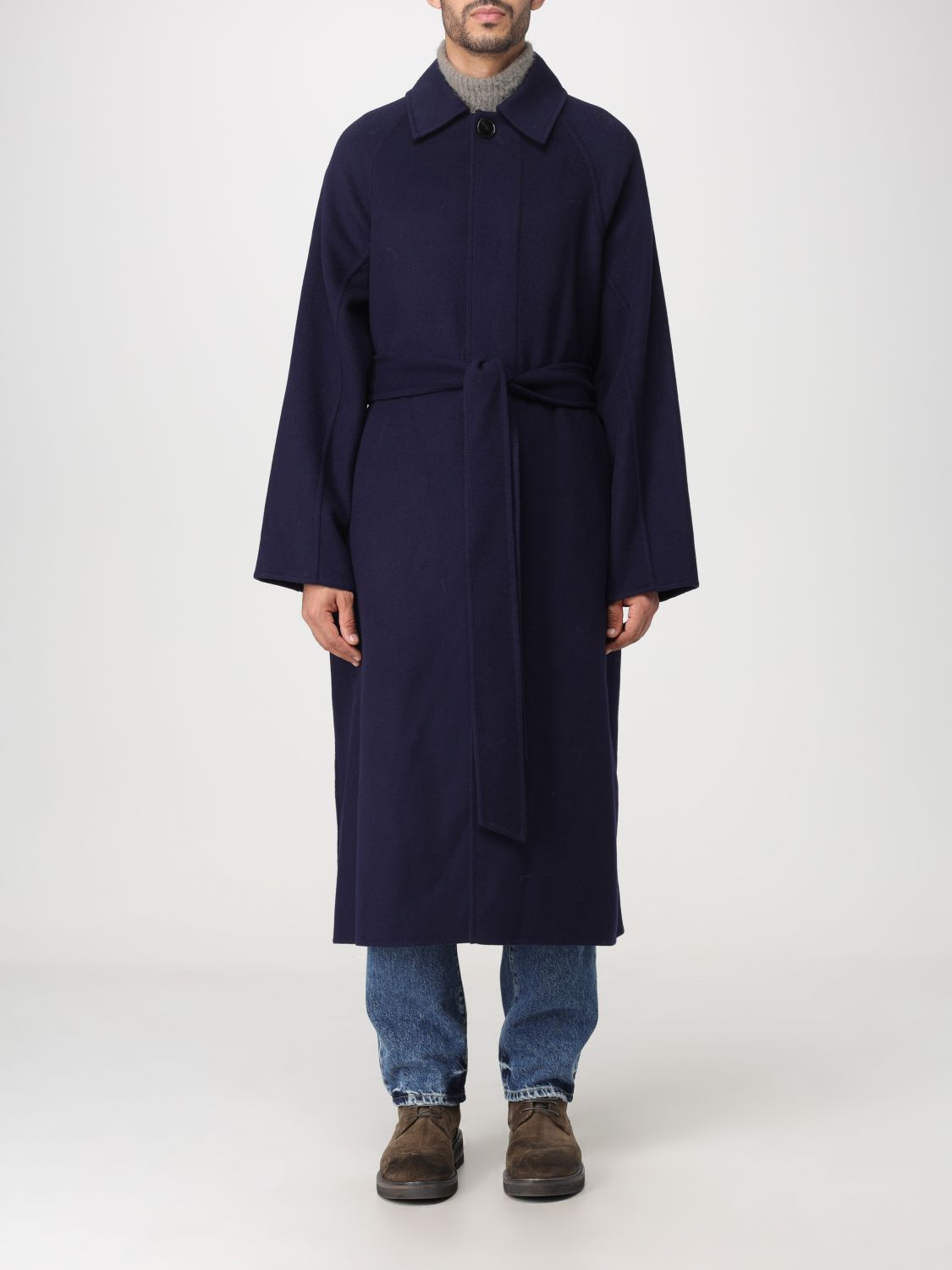 Ami Paris Coat AMI PARIS Men colour Blue