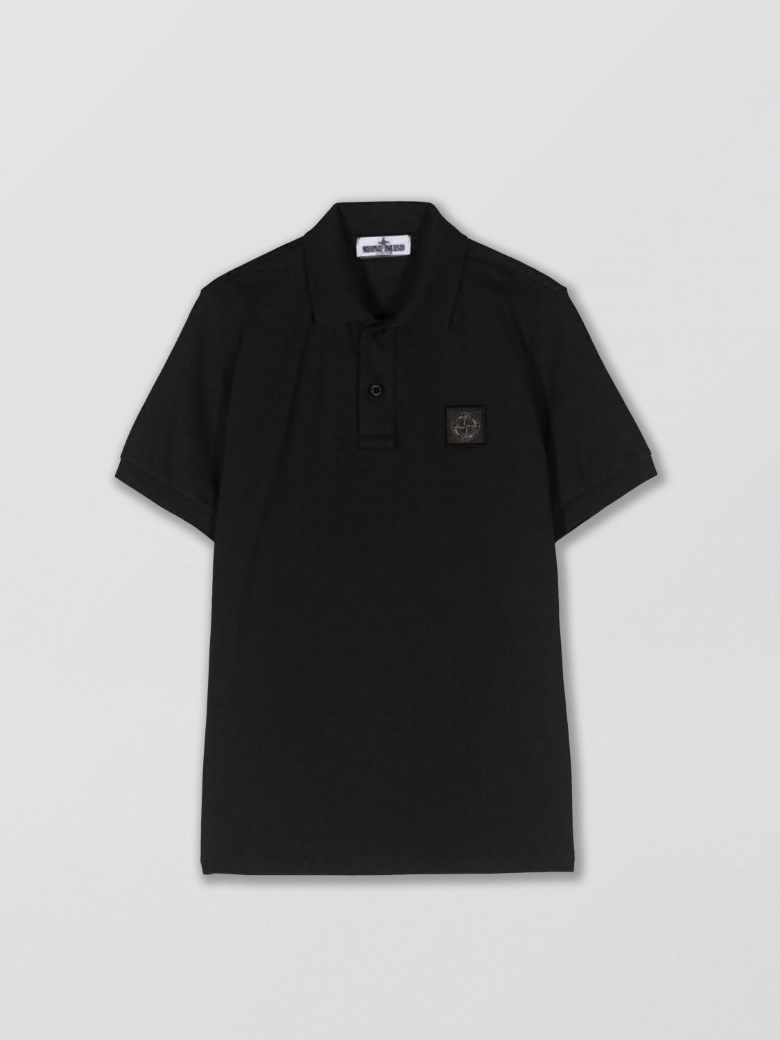 Stone Island Junior Polo Shirt STONE ISLAND JUNIOR Kids colour Black