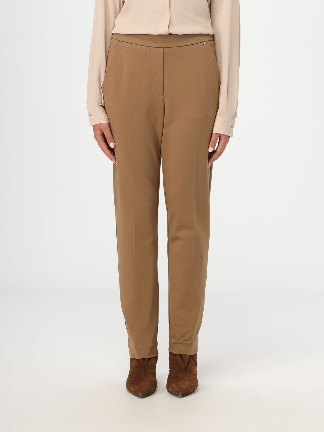 Kaos Trousers KAOS Woman colour Camel