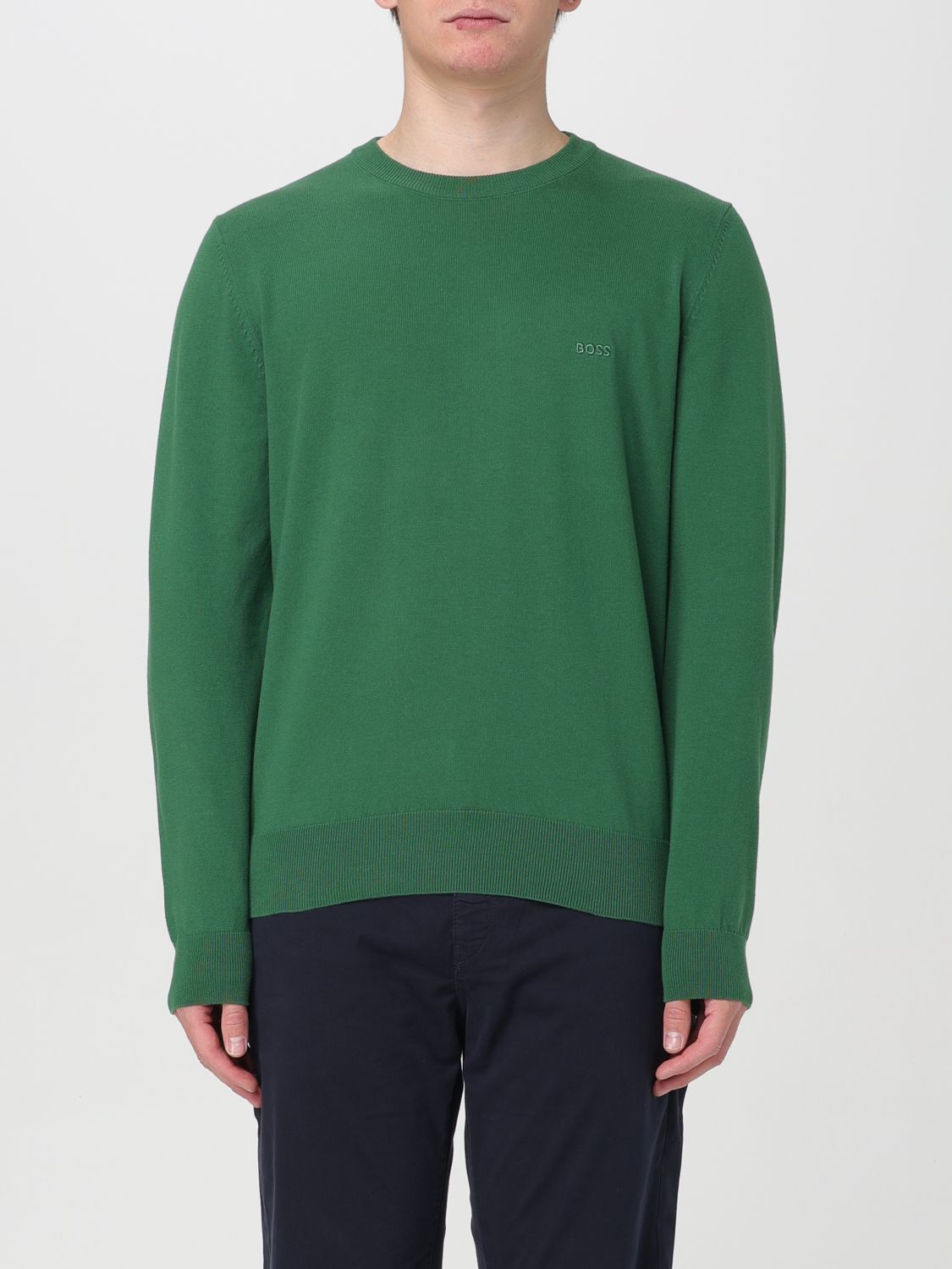 BOSS Jumper BOSS Men colour Grass Green