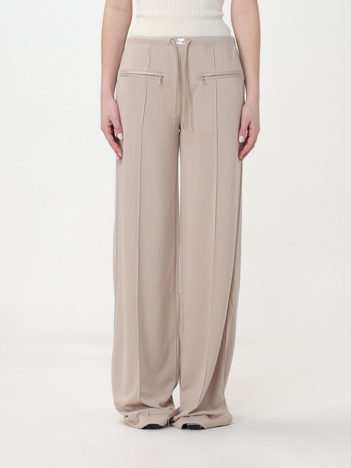 Courrèges Trousers COURRÈGES Woman colour Beige