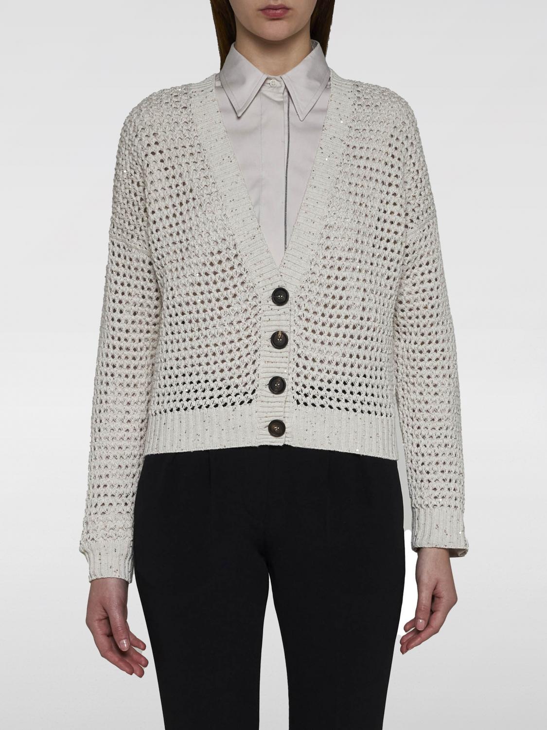 Brunello Cucinelli Cardigan BRUNELLO CUCINELLI Woman color Sand