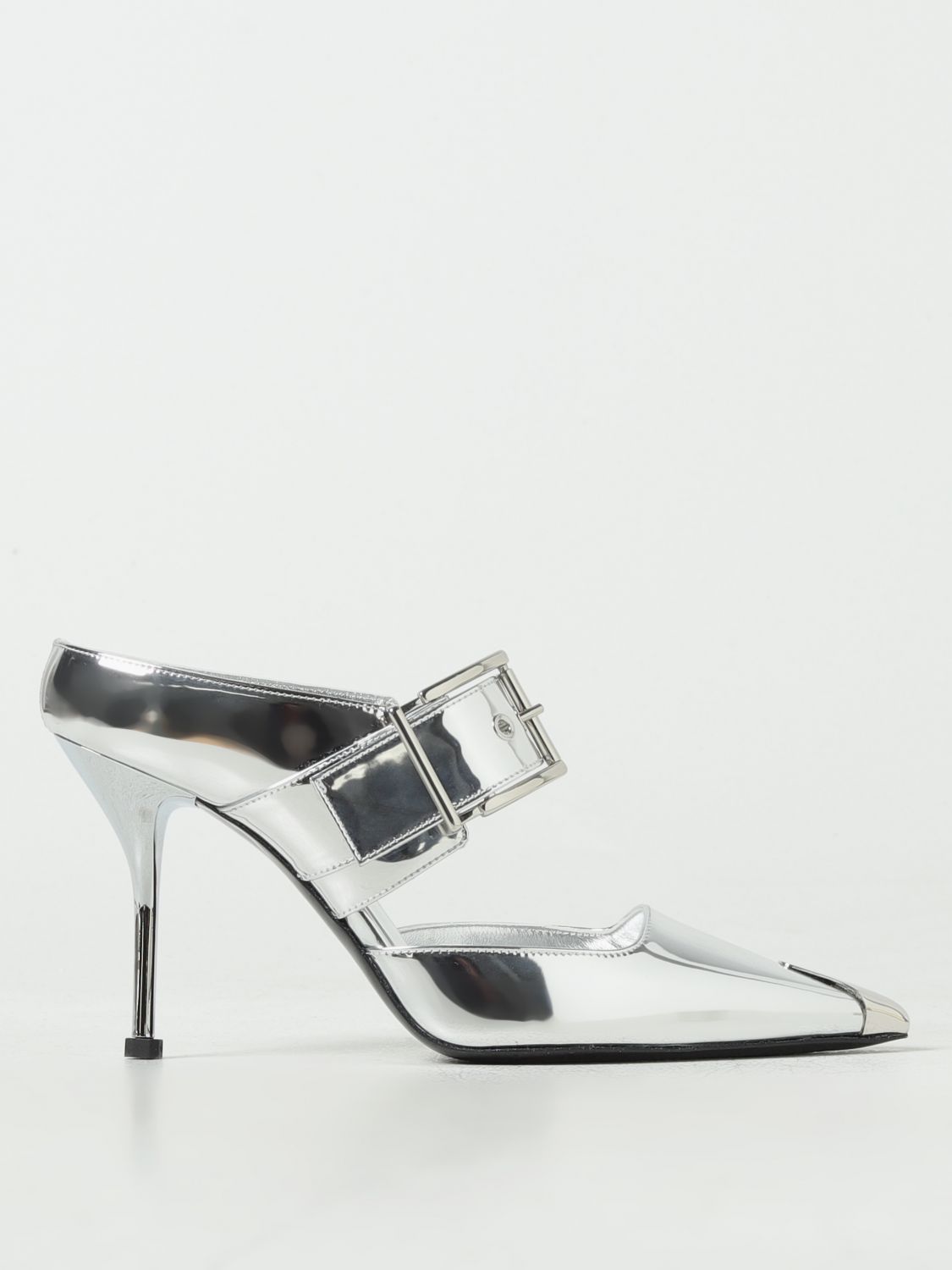 Alexander McQueen Heeled Sandals ALEXANDER MCQUEEN Woman colour Silver