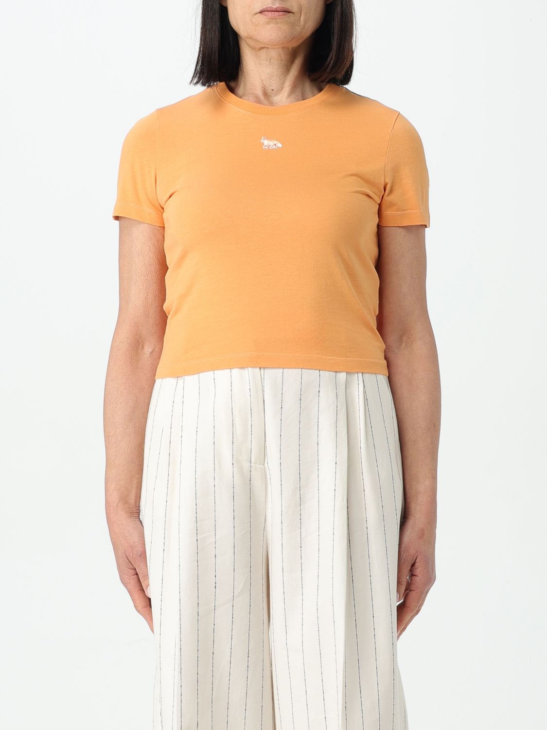 Maison Kitsuné T-Shirt MAISON KITSUNÉ Woman color Orange