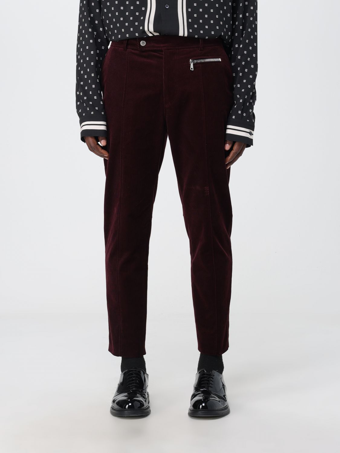 Balmain Trousers BALMAIN Men colour Burgundy