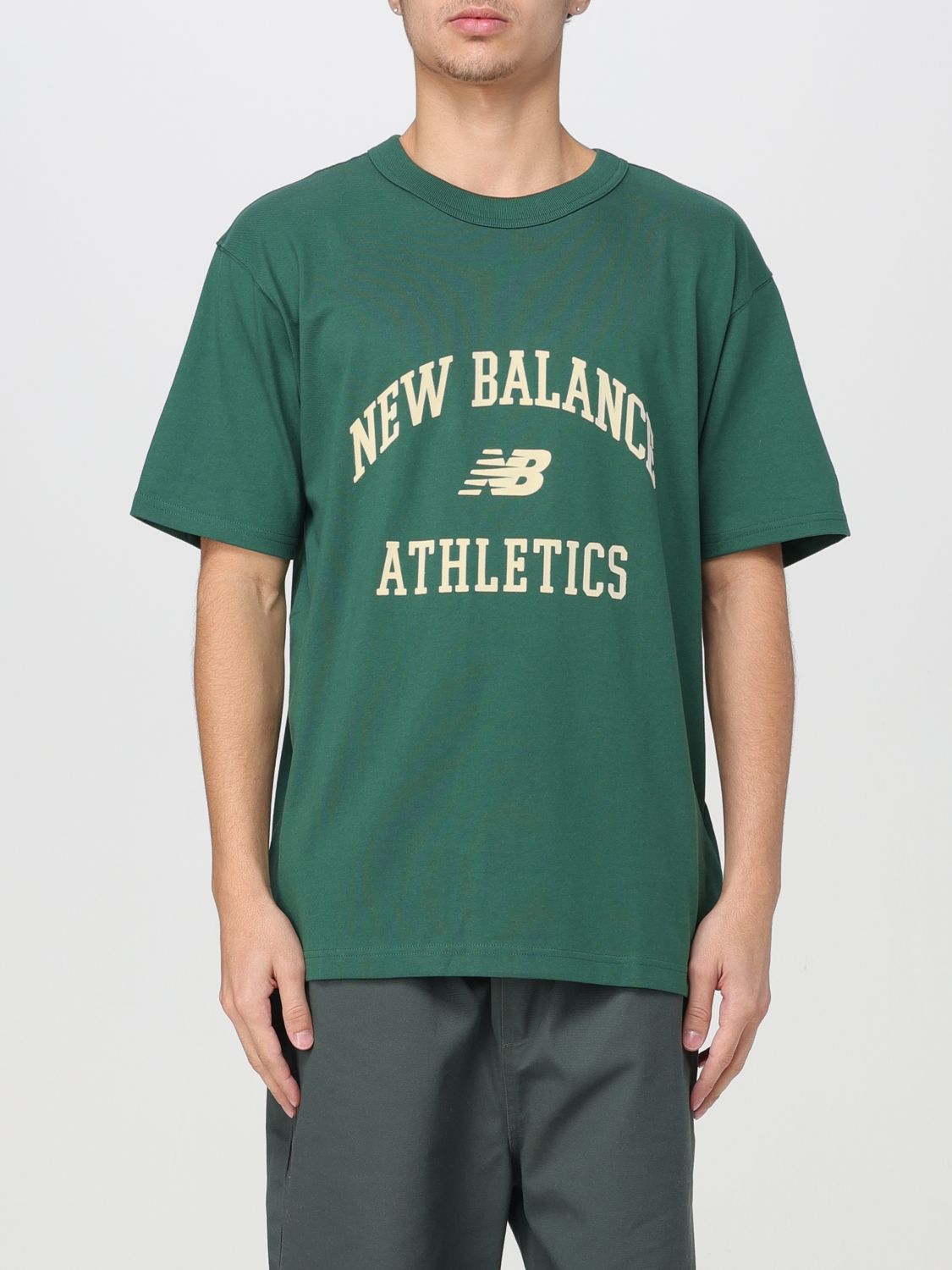 New Balance T-Shirt NEW BALANCE Men colour Green