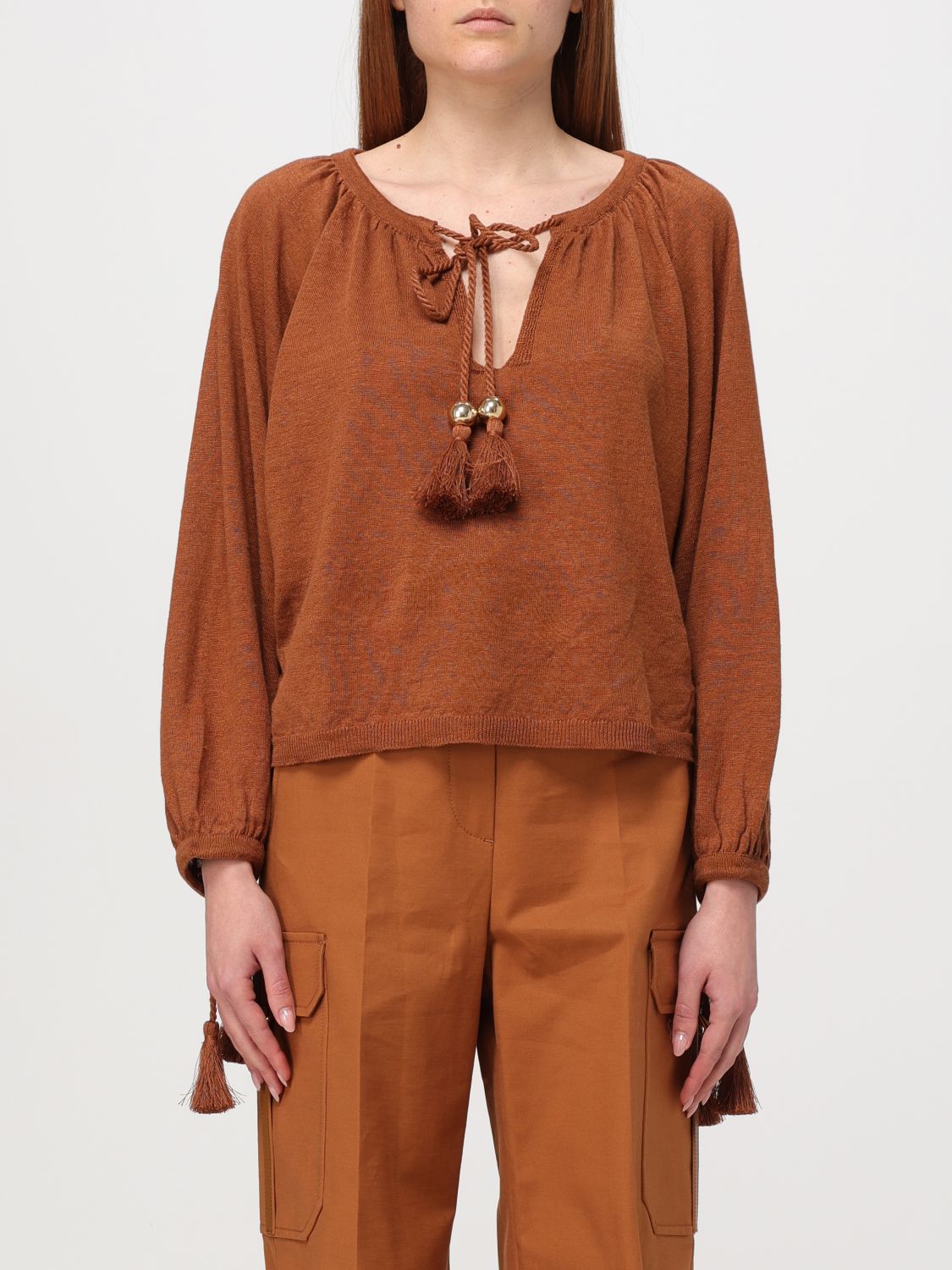 Max Mara Jumper MAX MARA Woman colour Brown