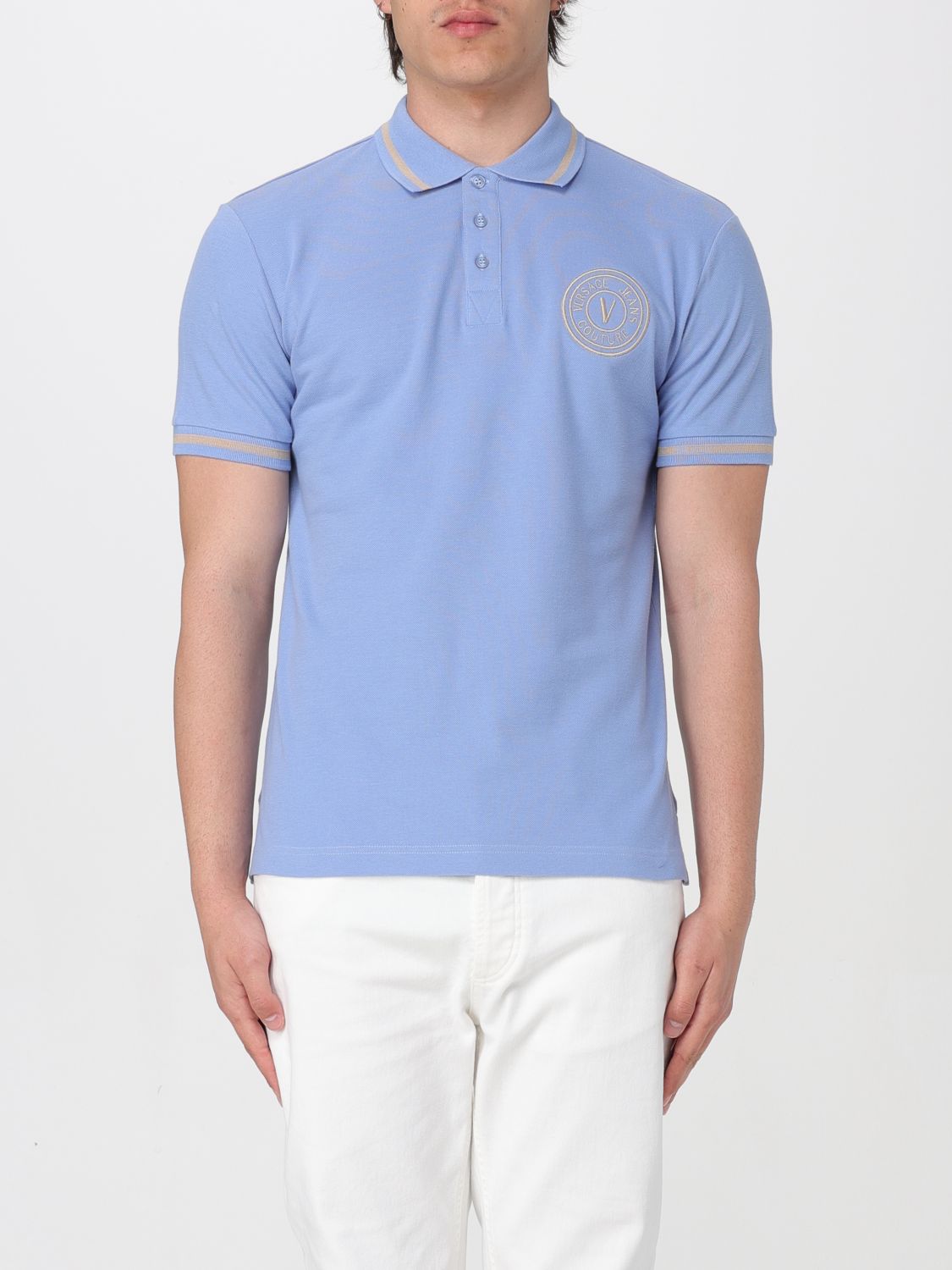 Versace Jeans Couture Polo Shirt VERSACE JEANS COUTURE Men colour Gnawed Blue
