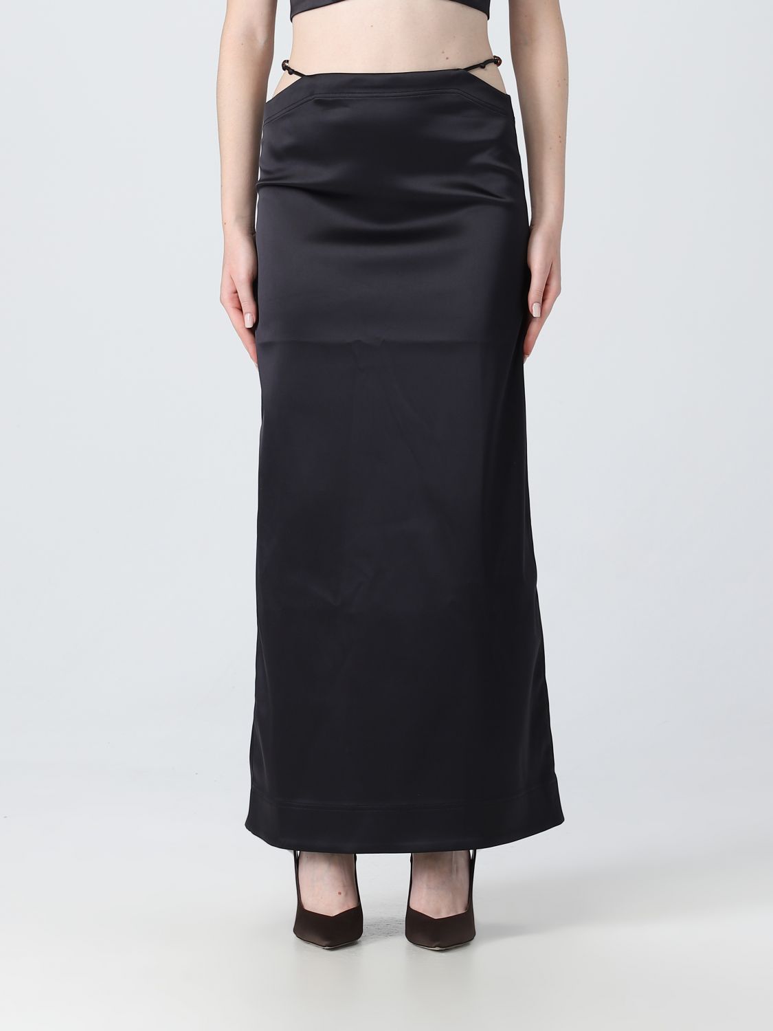 Ganni Skirt GANNI Woman colour Black