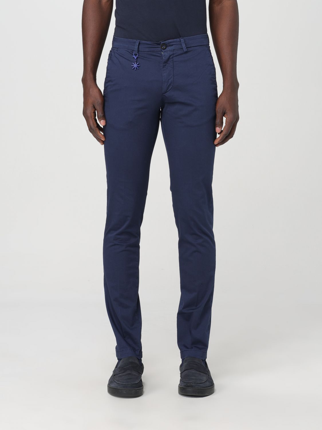 Manuel Ritz Trousers MANUEL RITZ Men colour Blue