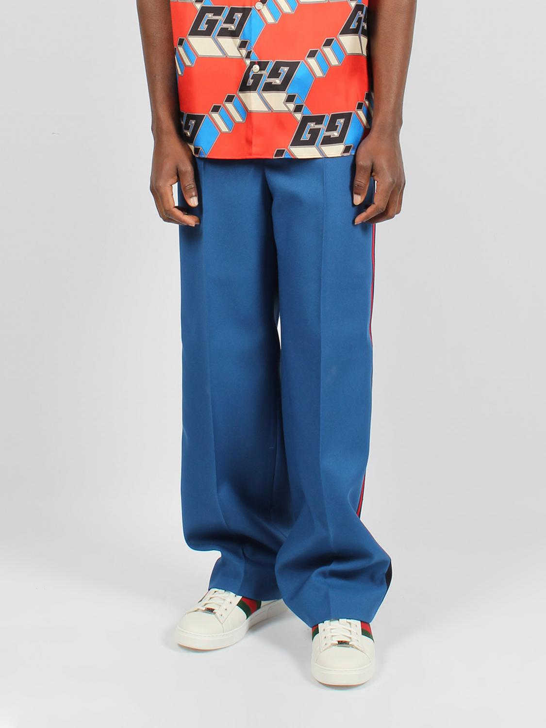 Gucci Pants GUCCI Men color Blue