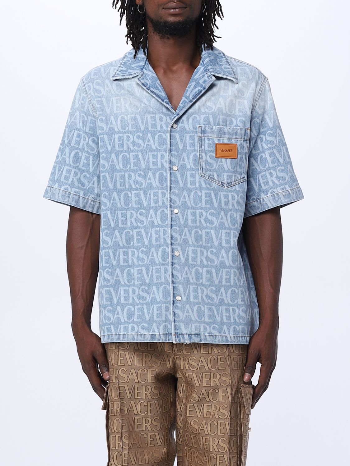 Versace Shirt VERSACE Men colour Blue