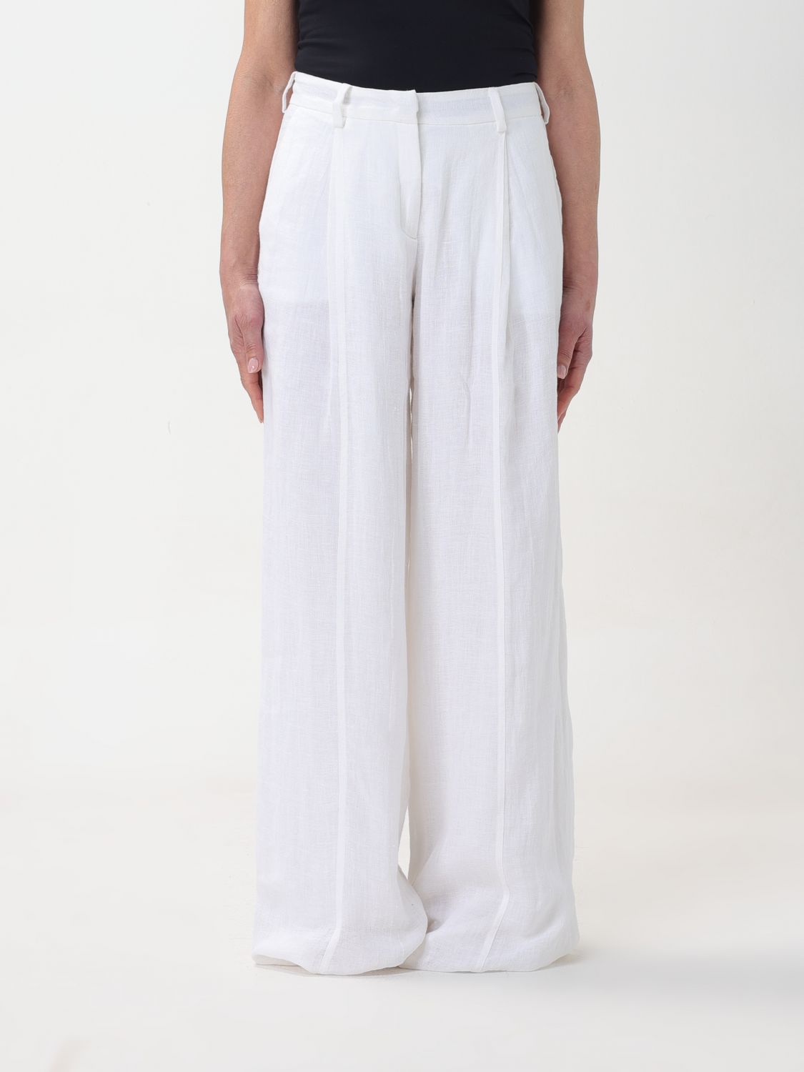 N° 21 Trousers N° 21 Woman colour White