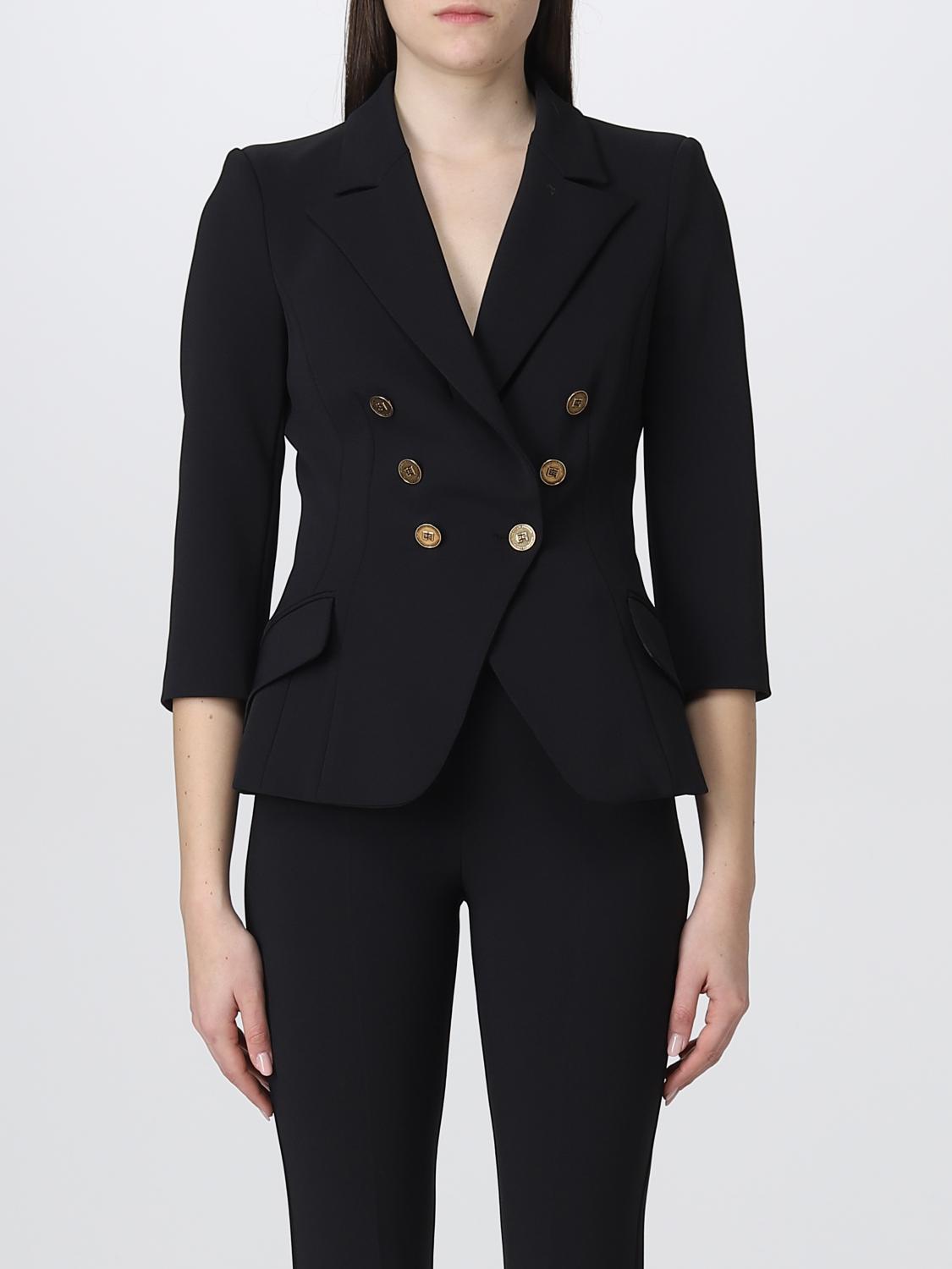 Elisabetta Franchi Blazer ELISABETTA FRANCHI Woman colour Black