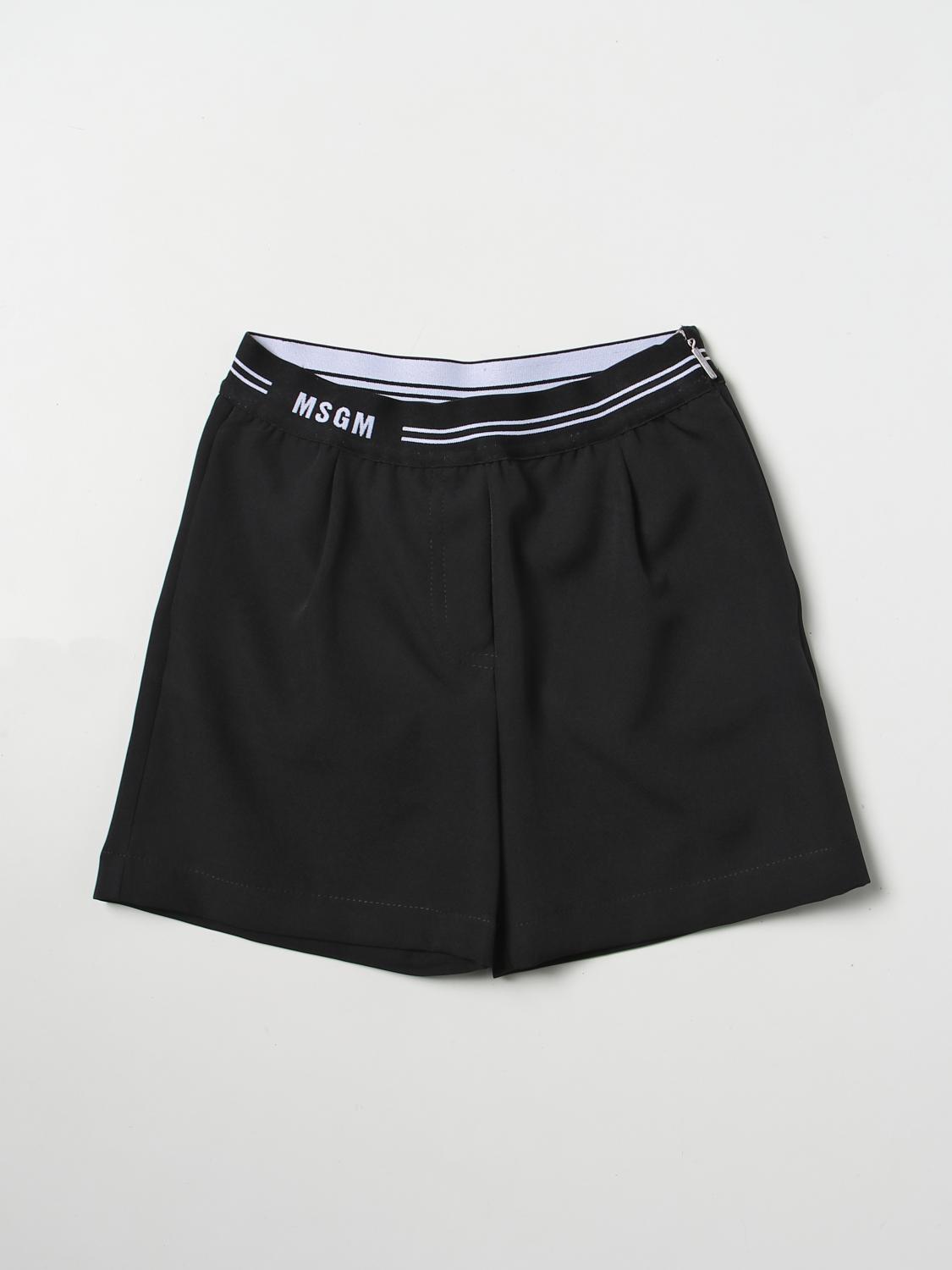 Msgm Kids Short MSGM KIDS Kids colour Black