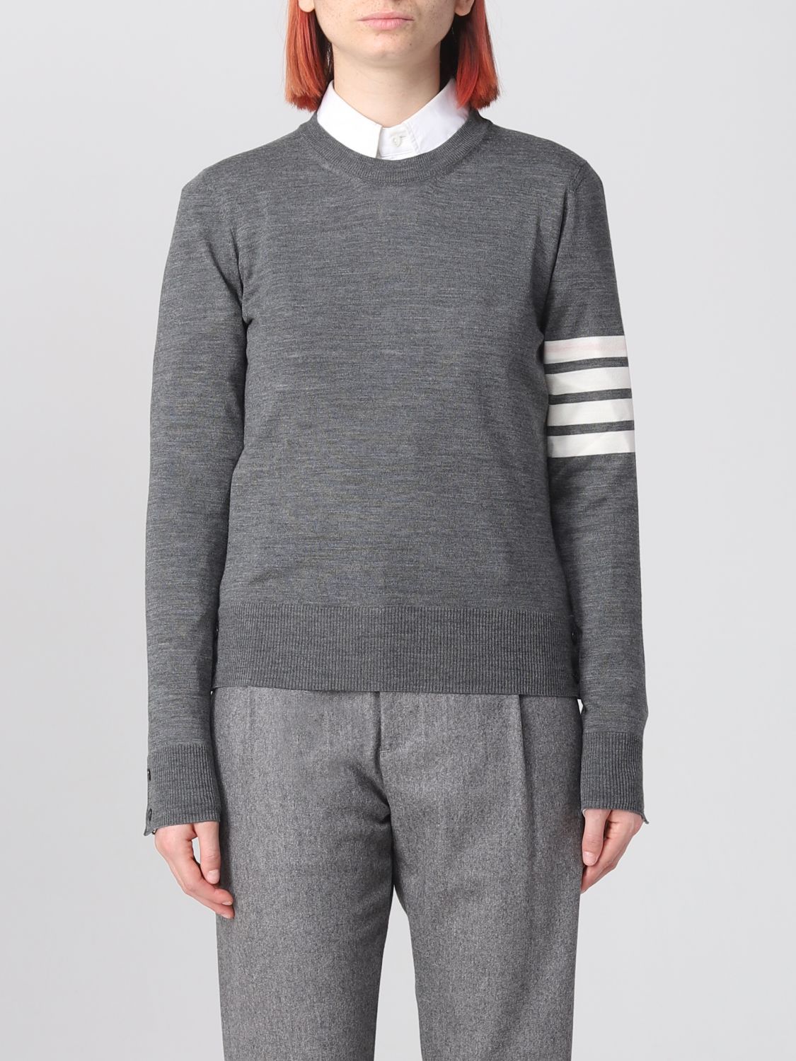 Thom Browne Jumper THOM BROWNE Woman colour Grey