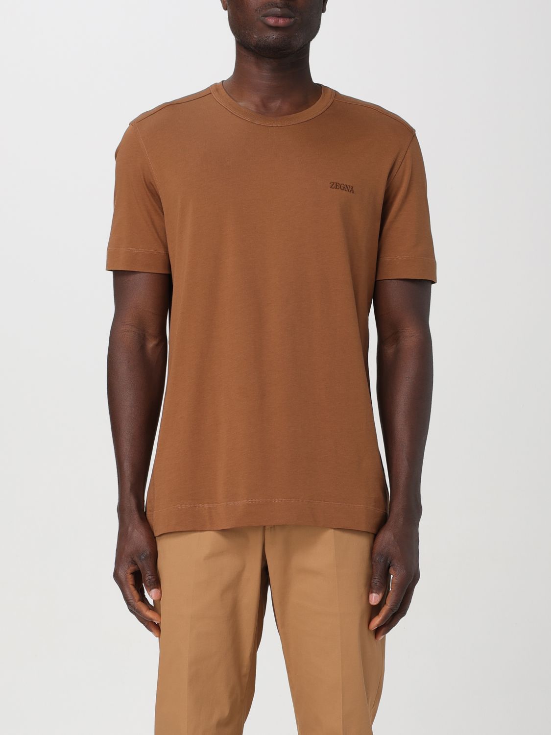 zegna T-Shirt ZEGNA Men color Brown