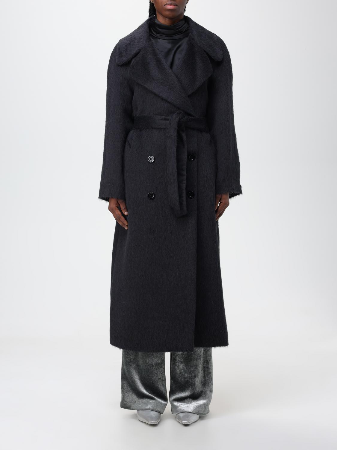 Alberta Ferretti Coat ALBERTA FERRETTI Woman colour Black