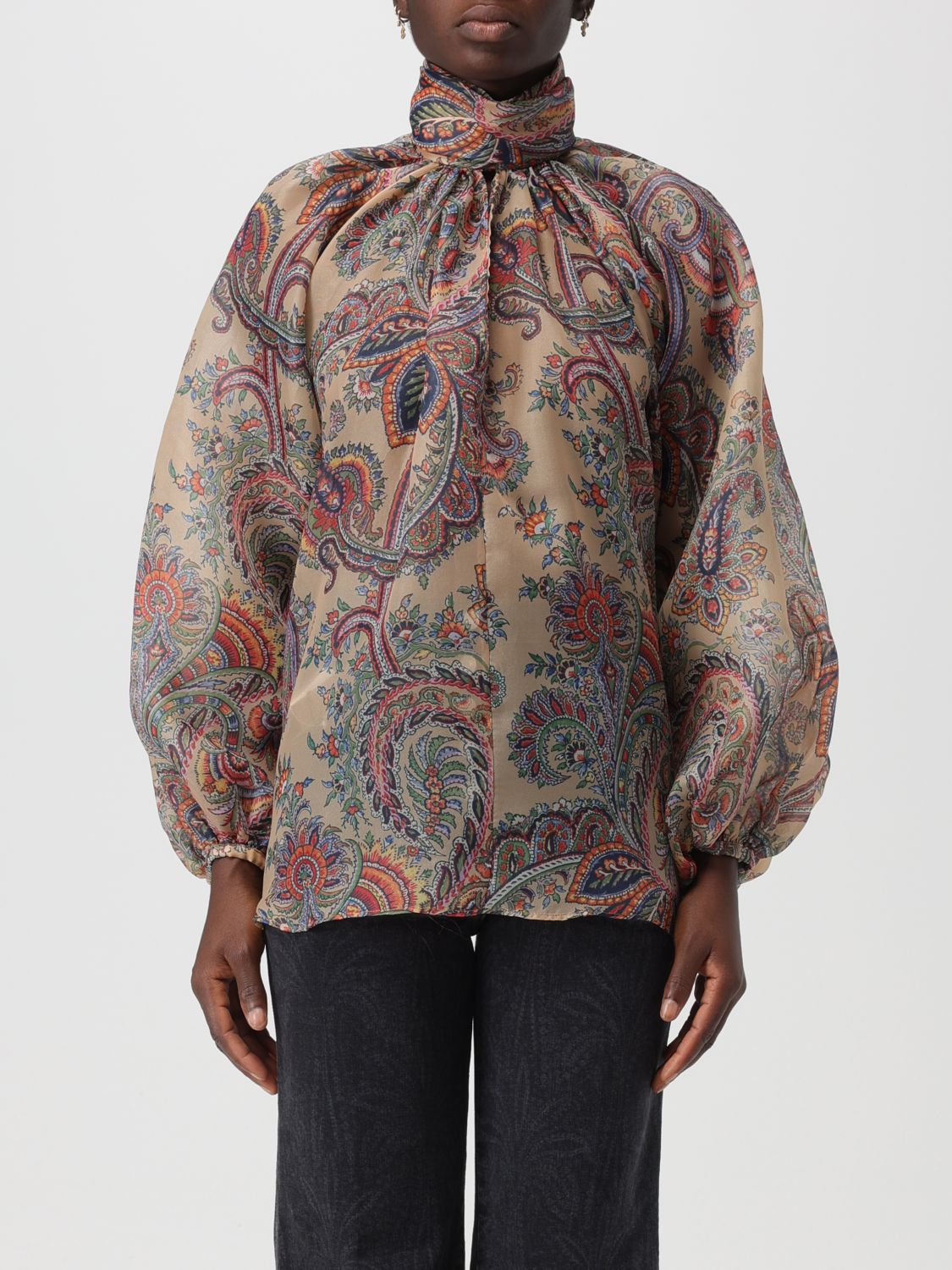 Etro Top ETRO Woman colour Brown