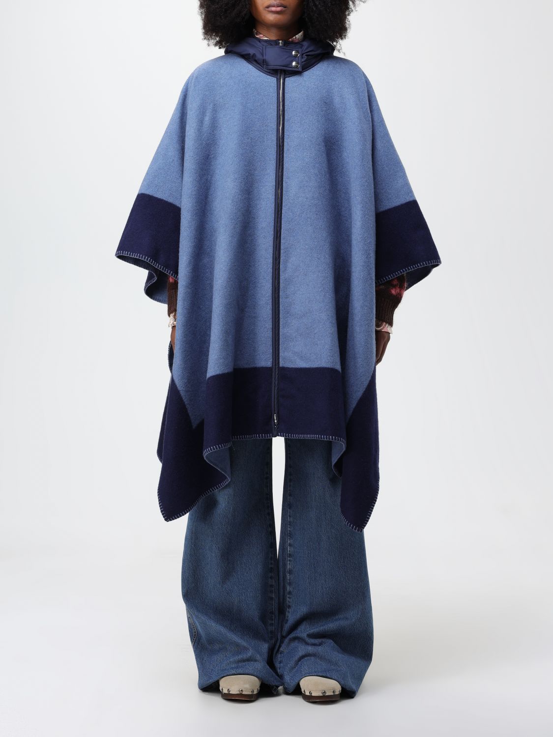 Etro Cloak ETRO Woman colour Blue