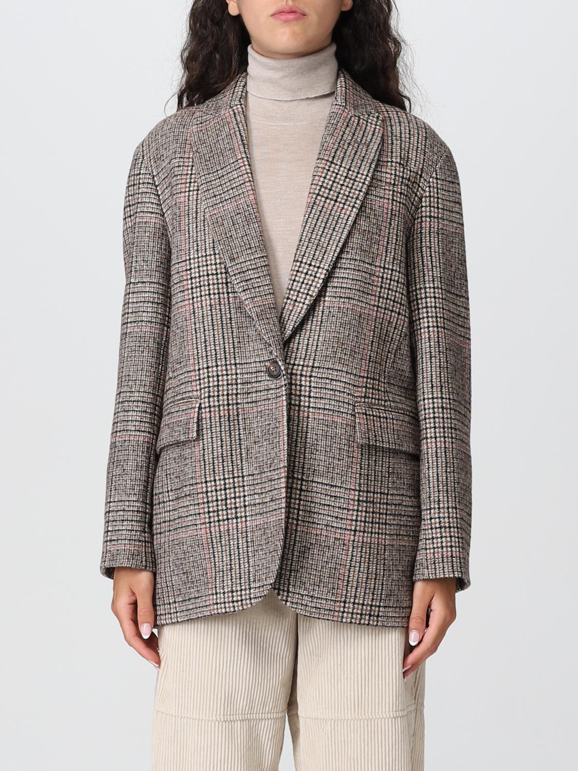 Brunello Cucinelli Blazer BRUNELLO CUCINELLI Woman colour Beige