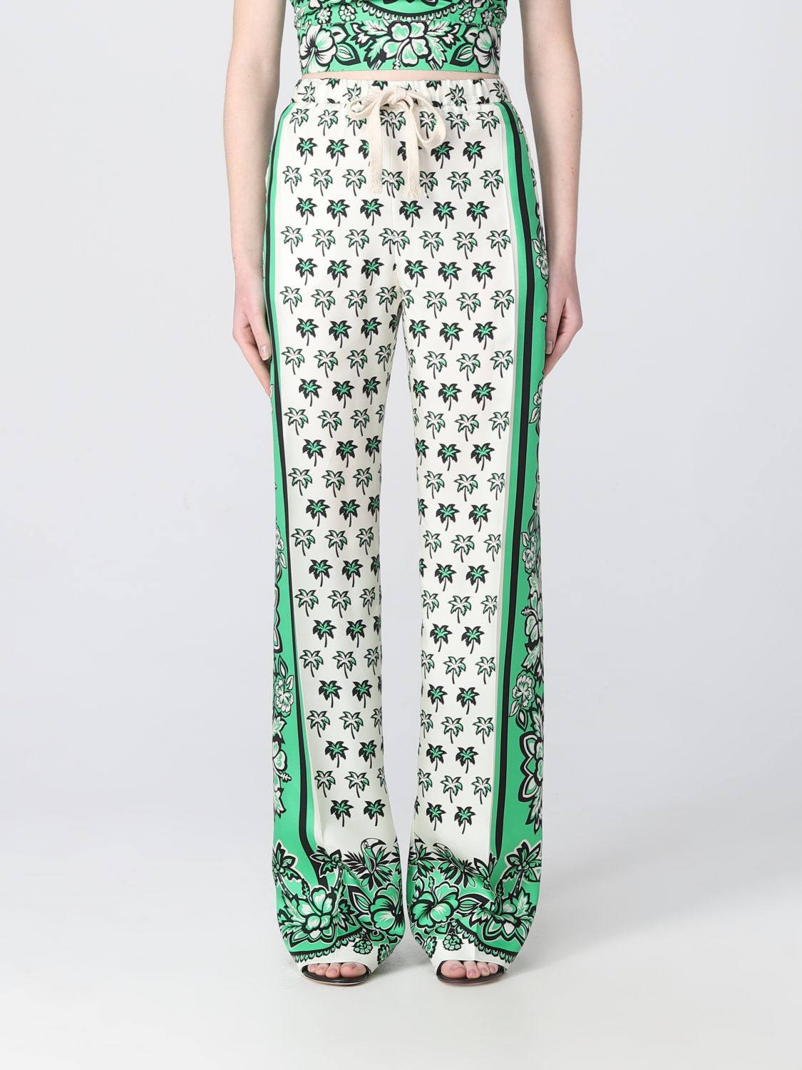Red Valentino Trousers RED VALENTINO Woman colour Green