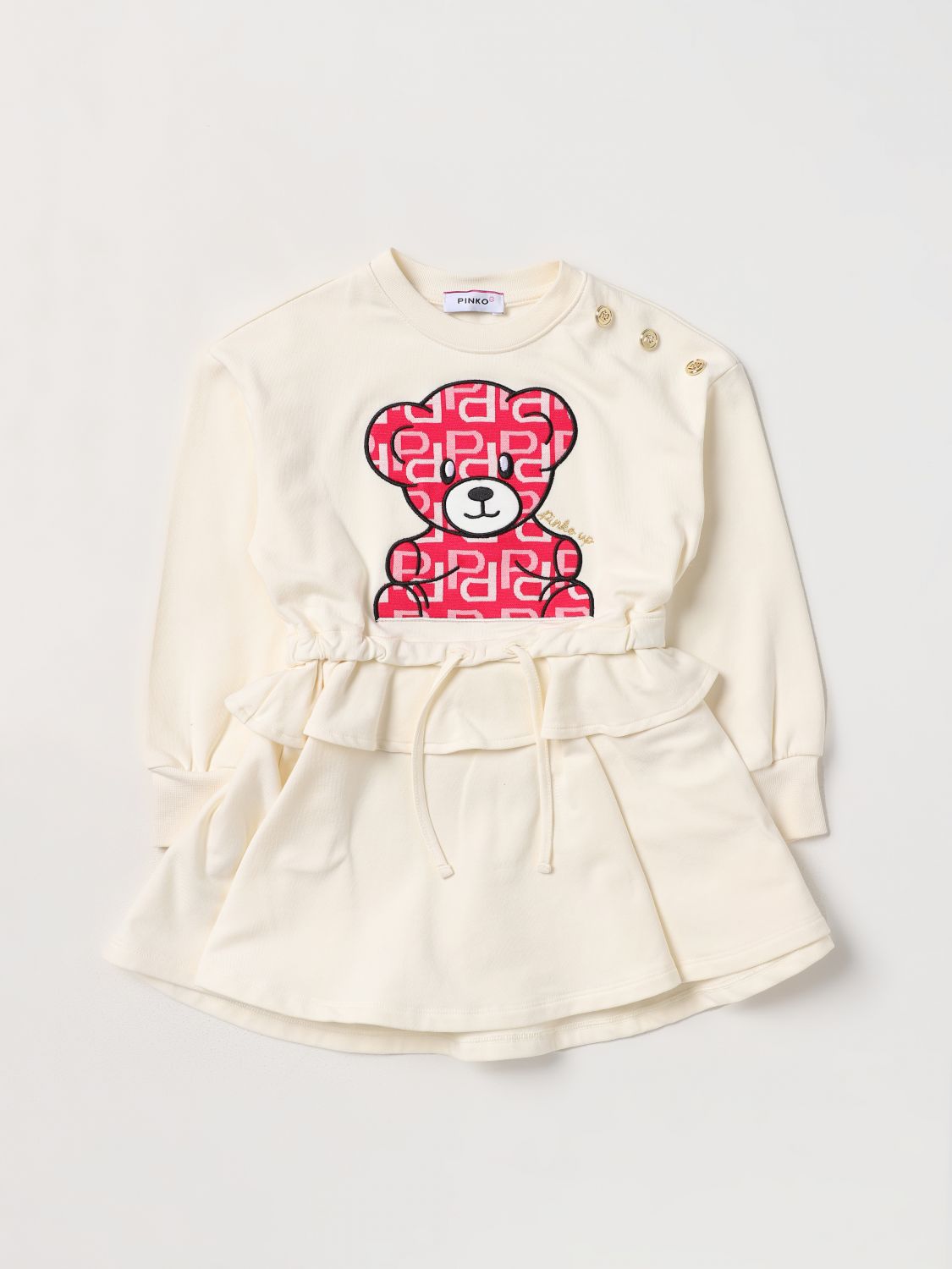 Pinko Kids Dress PINKO KIDS Kids colour Cream