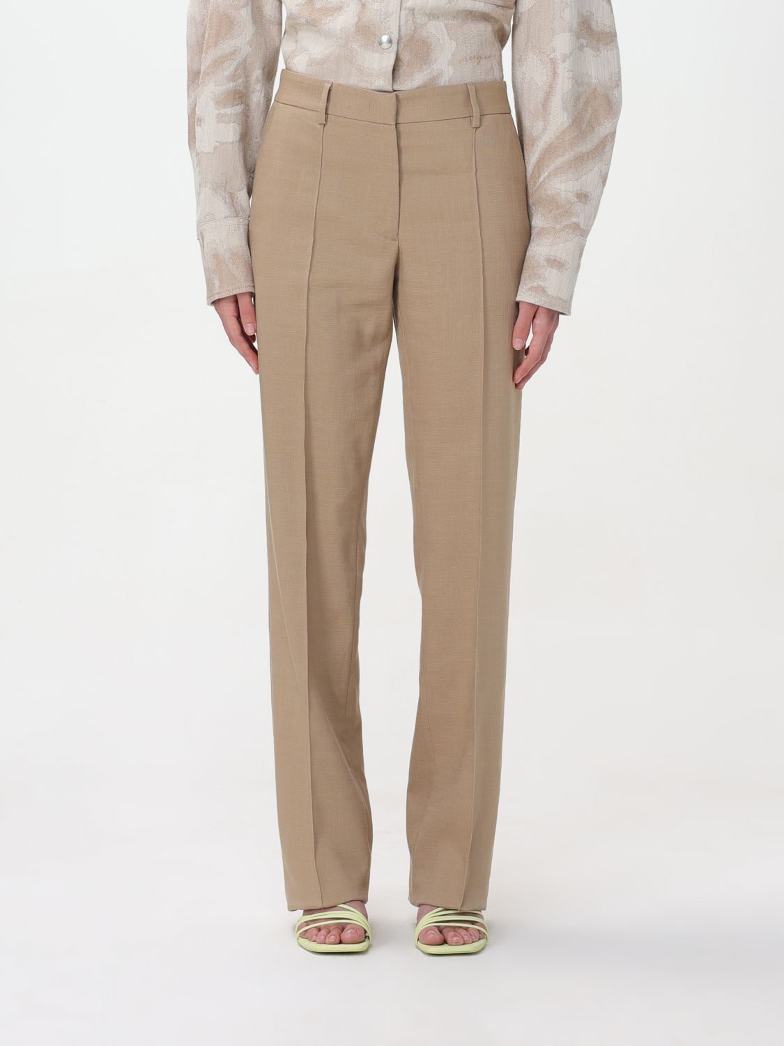 Msgm Trousers MSGM Woman colour Beige