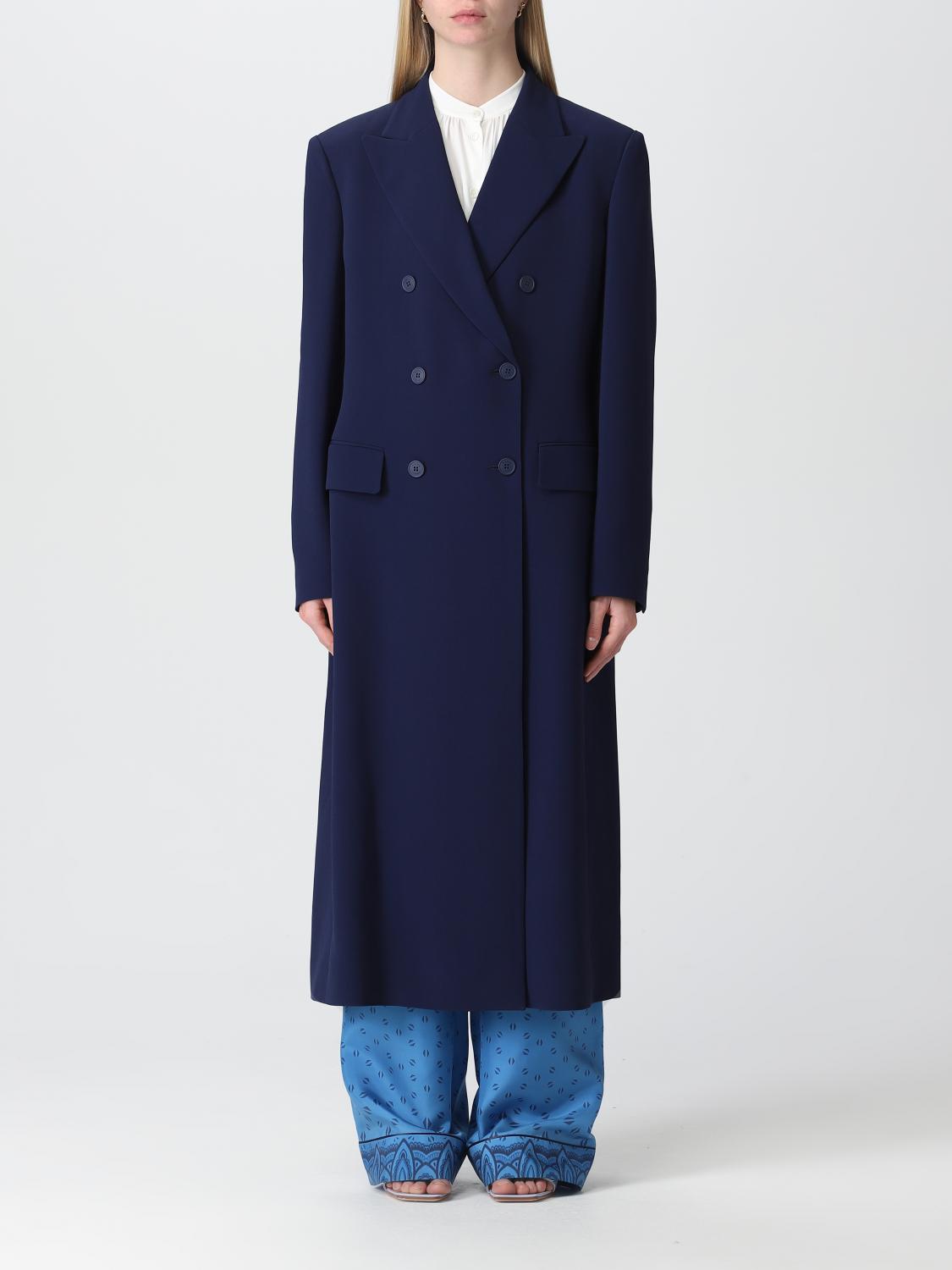 Alberta Ferretti Coat ALBERTA FERRETTI Woman colour Blue