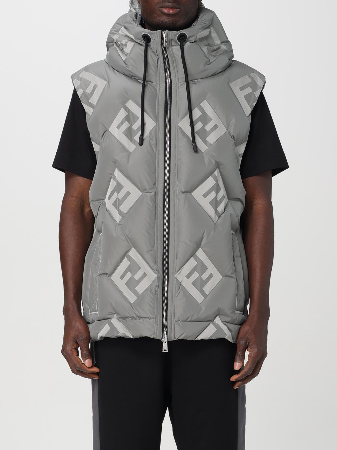 FENDI Waistcoat FENDI Men colour Grey