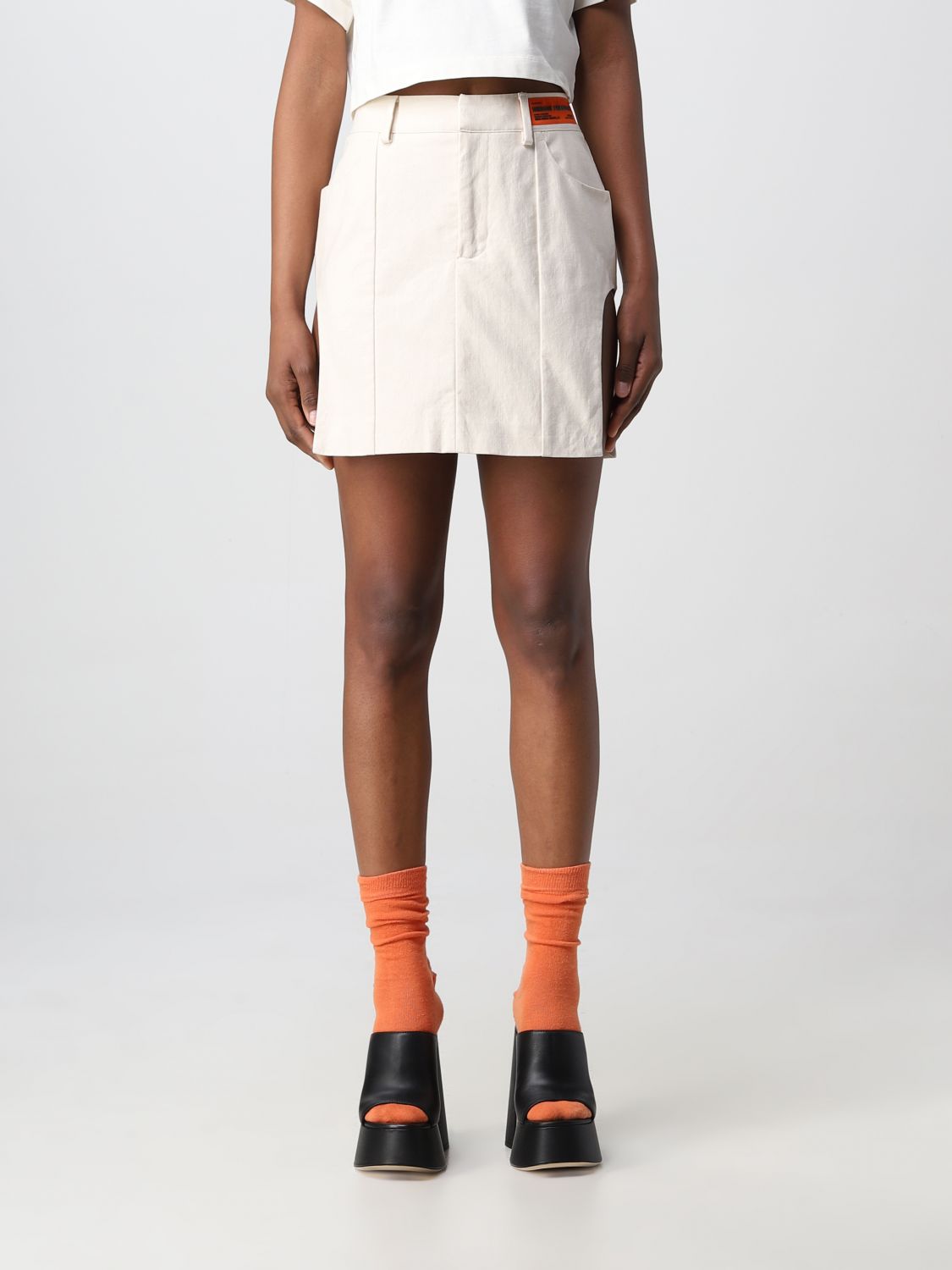 HERON PRESTON Skirt HERON PRESTON Woman colour White